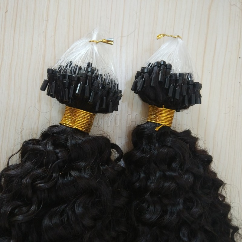 Hot kinky curly micro ring hair extensions , Cheap afro kinky curly micro loop hair extension,wholesale micro link hair