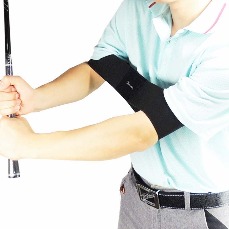 Professional Elastic Golf Swing Trainer Arm Belt Gesture Alignment Training Aid