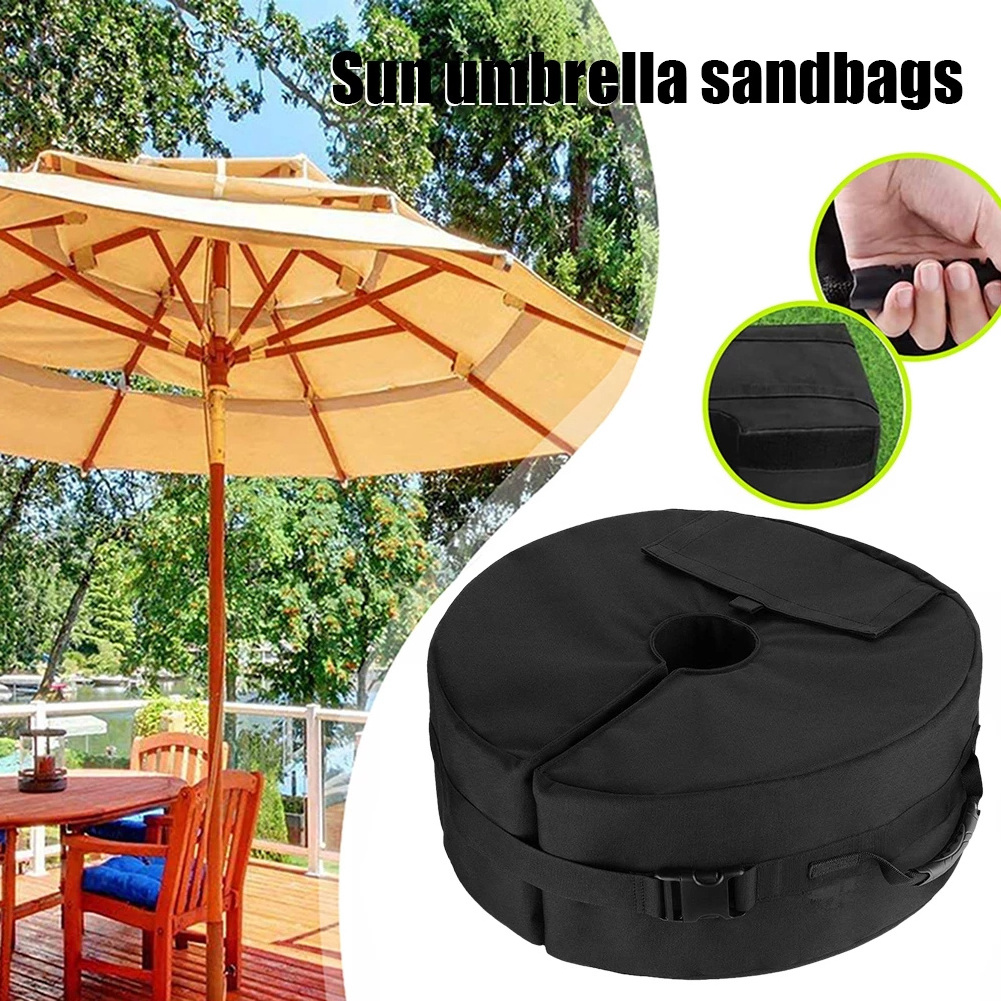 Waterproof Sandbags Tents Weights Umbrella Base Weight Bags Pop Up Canopy Tent Leg Weight Round Sand Bag for Outdoor Canopies