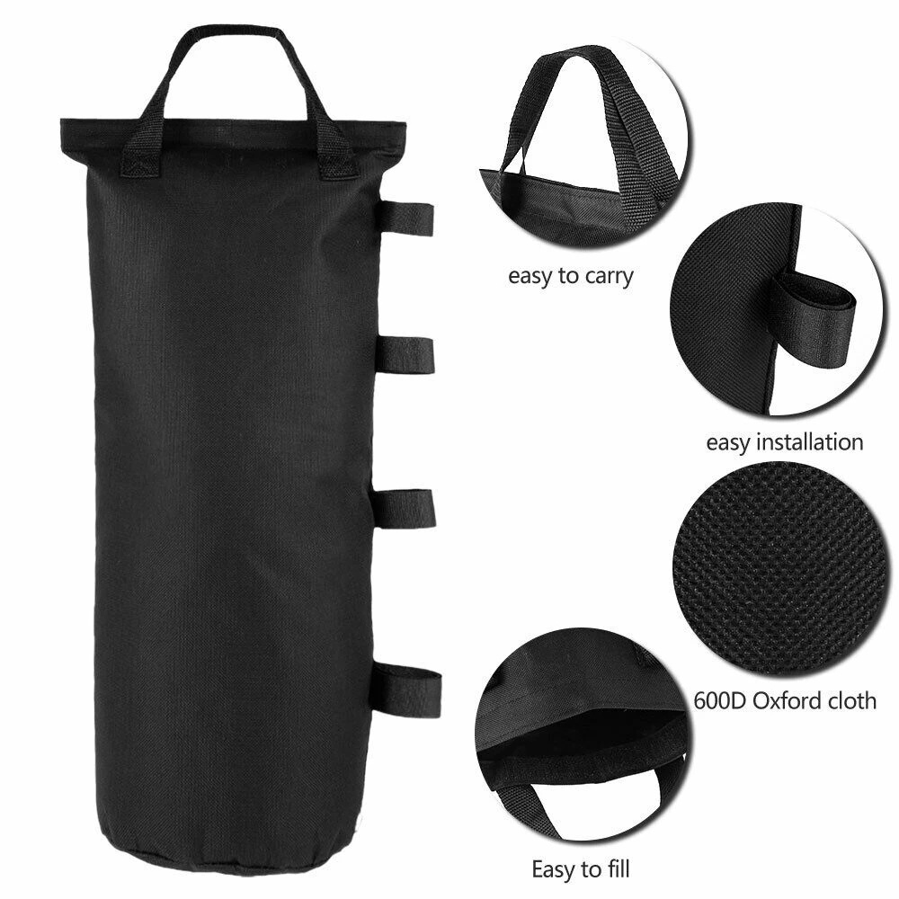 Water/sand filled fixed bag outdoor folding pop up tent Awning Canopy feet Parasol bag Large Capacity windproof weight sandbag