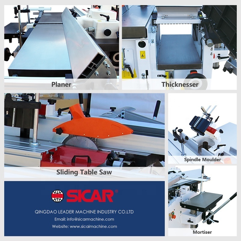 ITALY SICAR 400B Automatic 2 Functions Wood Working Machine Saw Combined Machine Woodworking Thicknesser Combination