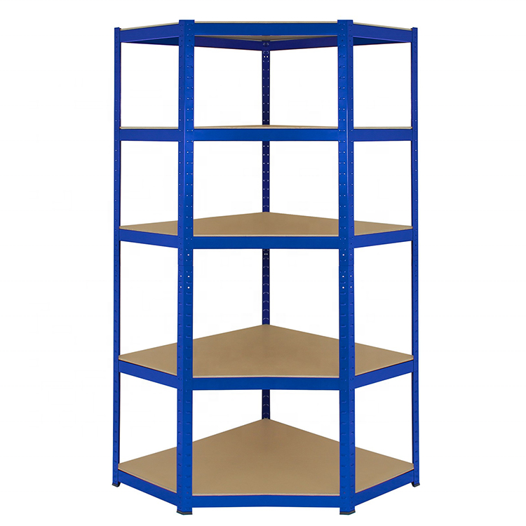 Garage shelving 5 tier boltless storage racking shelves unit for spare parts storage