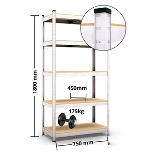 Easy-install Adjustable 5 Layers Metal Storage Shelf Rack