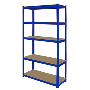 Garage shelving 5 tier boltless storage racking shelves unit for spare parts storage