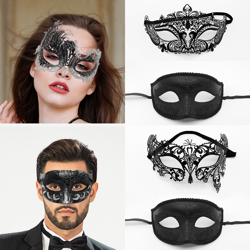 party mask lace mask explosion set combination party party personality european headwear eye mask