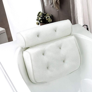 bath pillow soft thickened headrest backrest suction cup neck cushion spa bath pillow