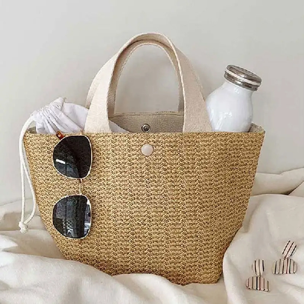 2023 High Quality New Style Trend Bolsos De Mujer Light Beach Bags Easy To Carry Luxury Handbag Straw Bag