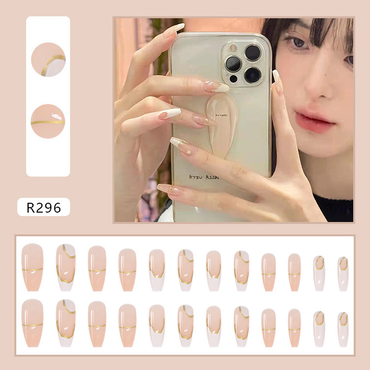 24pcs short press-on-nails wholesale Quality Handmade kiss press on nails