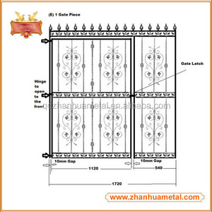 Wrought Iron Forged Iron Gate