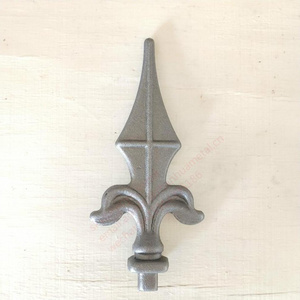 Wrought iron spear point for fence and gate