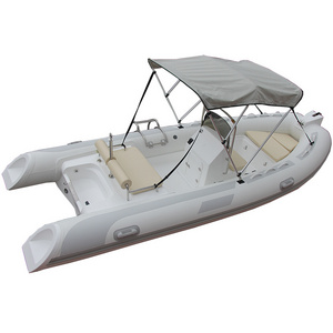 4.8m fishing boat with engine cabin boat dinghy with canopy rib 480 INFLATABLE RIB BOAT