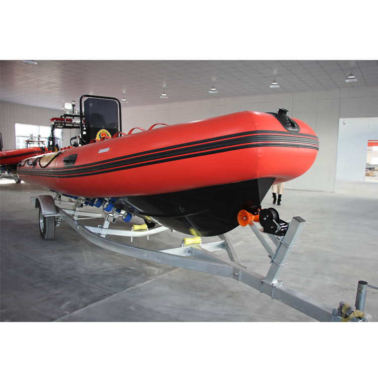 Hypalon rigid hull aluminium hull rib boat 6.5m alu rib 650