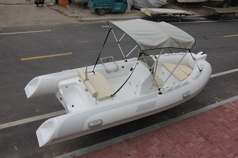 4.8m fishing boat with engine cabin boat dinghy with canopy rib 480 INFLATABLE RIB BOAT