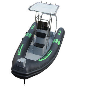 19 ft  Sofa Inflatable Boat 5.8m Rib Boat Hypalon 12 capability  rubber passenger boat