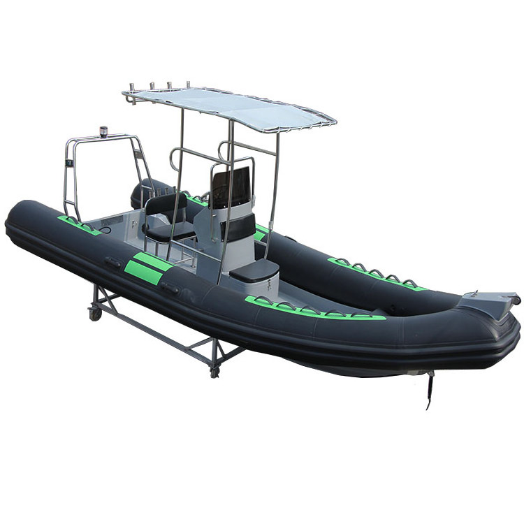 19 ft  Sofa Inflatable Boat 5.8m Rib Boat Hypalon 12 capability  rubber passenger boat