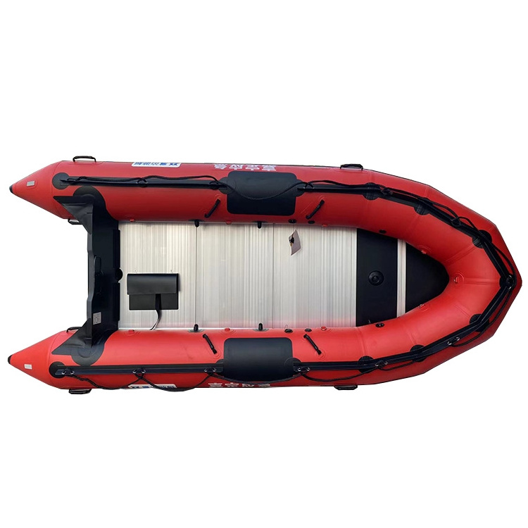 6 persons Folding PVC or Hypalon Patrol Boat Inflatable Rubber Fishing 330 360 380 Boat for rescue with aluminium floor