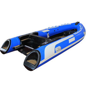 Orca/Hypalon/PVC Aluminum wood hull  Boats Inflatable Row Boat For Sale