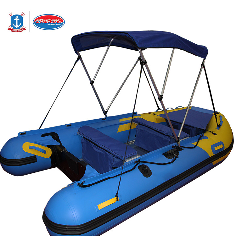 Lakes & Rivers 12ft Inflatable Foldable Boat Aluminum/Air Mat Floor Rubber Boat