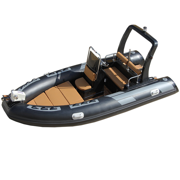 Ce 4.8m Advertising Fiberglass Rhib Boat Inflatable Semi Rigid  Boat 16ft With Boat Accessories And Engine