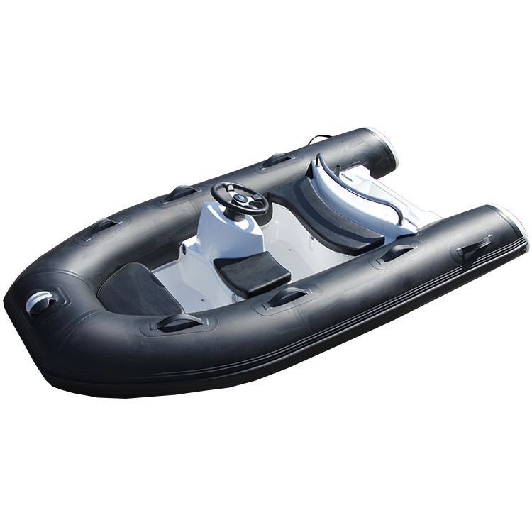 Hot sale 10 ft passenger boat 3 m 4 persons ricing boat fiberglass rib boat for water skiing