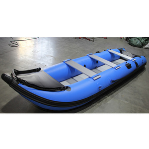 German PVC Inflatable Kaboat 4.5m 4.7m 3-Person Fishing Boat Inflatable Kayak 450 470