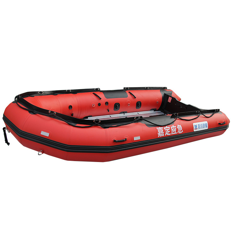 6 persons Folding PVC or Hypalon Patrol Boat Inflatable Rubber Fishing 330 360 380 Boat for rescue with aluminium floor