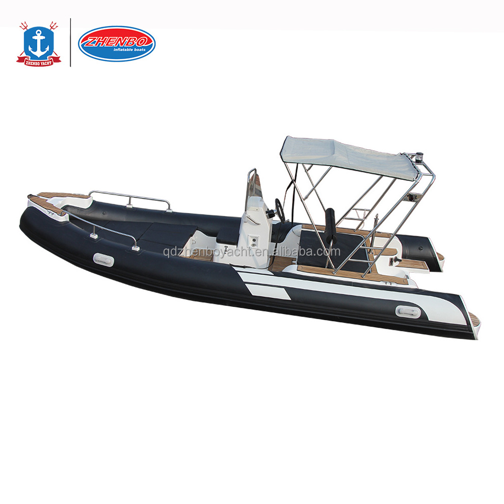 Luxury 5.8m Aluminum Fishing Yacht 19FT 580 Speed Boat Hardtop Fly Bridge High Performance 19FT Luxury Yacht Outboard Fiberglass