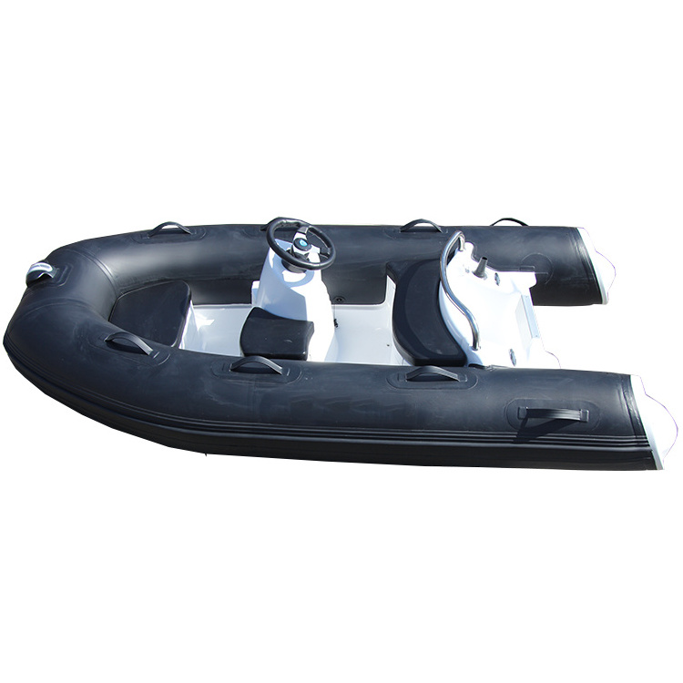 Hot sale 10 ft passenger boat 3 m 4 persons ricing boat fiberglass rib boat for water skiing