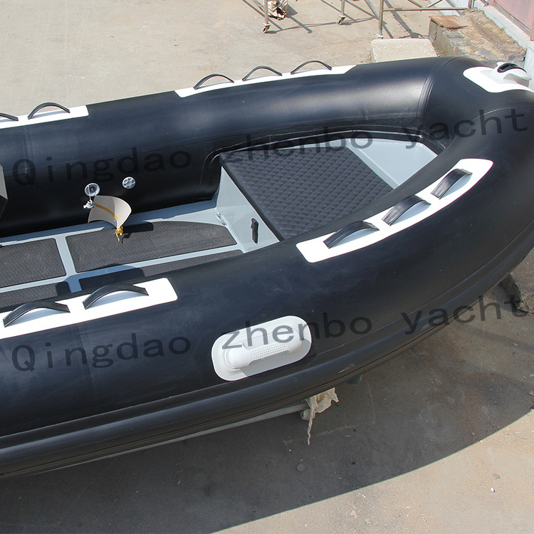 Deep V hull aluminium rib boat rib 360 390 420 470 520 hypalon rubber boat