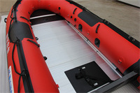 6 persons Folding PVC or Hypalon Patrol Boat Inflatable Rubber Fishing 330 360 380 Boat for rescue with aluminium floor