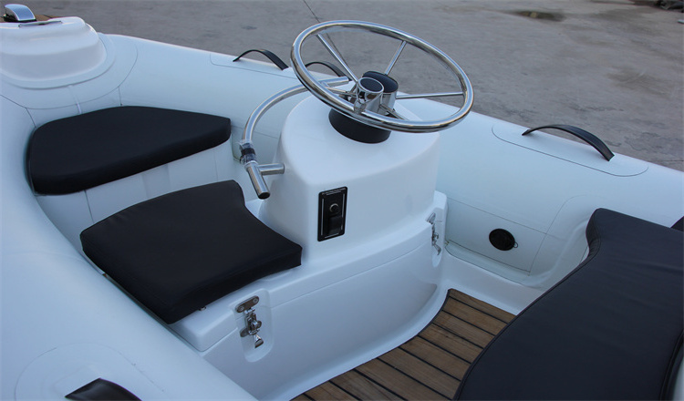 Hot sale 300 rib boat 10 ft Fiberglass hull PVC Hypalon RIB Boat with center console and seat