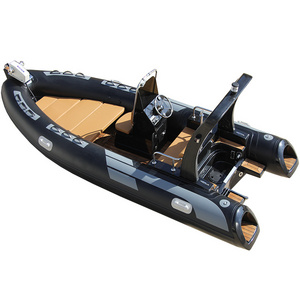 Ce 4.8m Advertising Fiberglass Rhib Boat Inflatable Semi Rigid  Boat 16ft With Boat Accessories And Engine