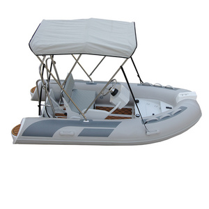 Zhenbo 9.85ft 10ft Mini Speed Boat PVC or Hypalon Inflatable aluminium Rib Boat RIB-300C with Outboard Motor