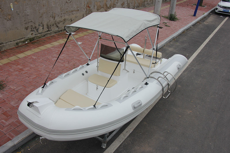 4.8m fishing boat with engine cabin boat dinghy with canopy rib 480 INFLATABLE RIB BOAT