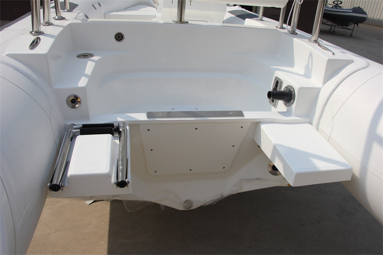 2024 new type  high quality Zhenbo Marine Rigid Inflatable Boat 480 Hypalon Rib Boat Fiberglass