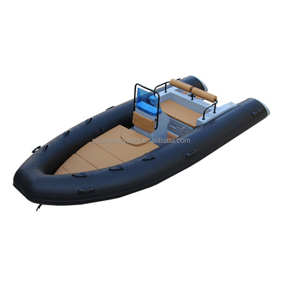 ce high quality Zhenbo Marine Rigid Inflatable Boat 480 Hypalon Rib Boat Fiberglass