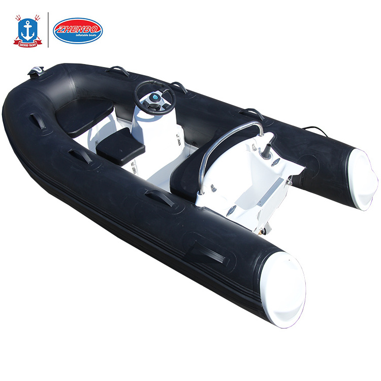 Hot sale 10 ft passenger boat 3 m 4 persons ricing boat fiberglass rib boat for water skiing