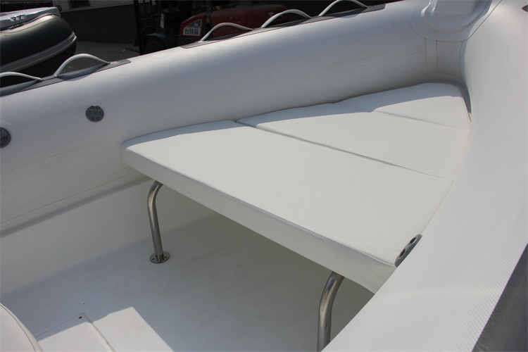 2024 new type  high quality Zhenbo Marine Rigid Inflatable Boat 480 Hypalon Rib Boat Fiberglass