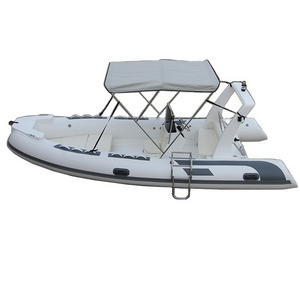 2024 new type  high quality Zhenbo Marine Rigid Inflatable Boat 480 Hypalon Rib Boat Fiberglass