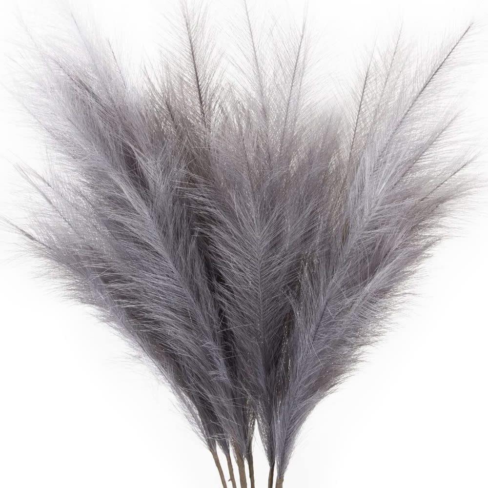 Artificial Pampas Grass Large Tall Fluffy Faux Bulrush Reed Grass for Vase Filler Home Living Room Kitchen Wedding Office