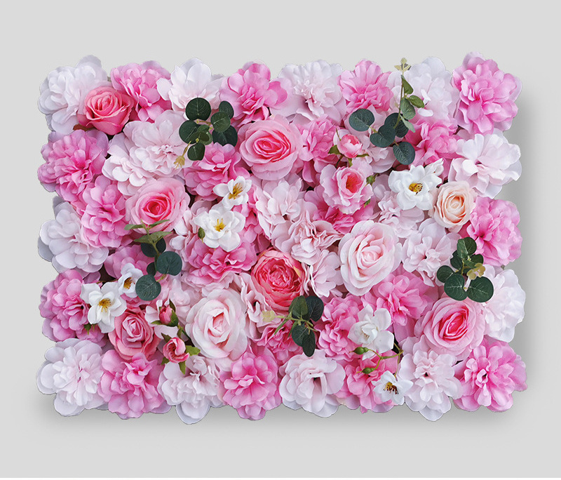 Factory Direct Sales Rose Hydrangea Silk Flower Decoration For Wedding or Home Party Flower Wall