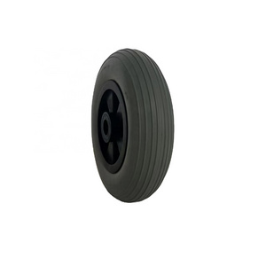 Hot Selling 8*2 Flat Free  Pu Foam Wheels And Tires For Electric Wheelchair And Toy Car