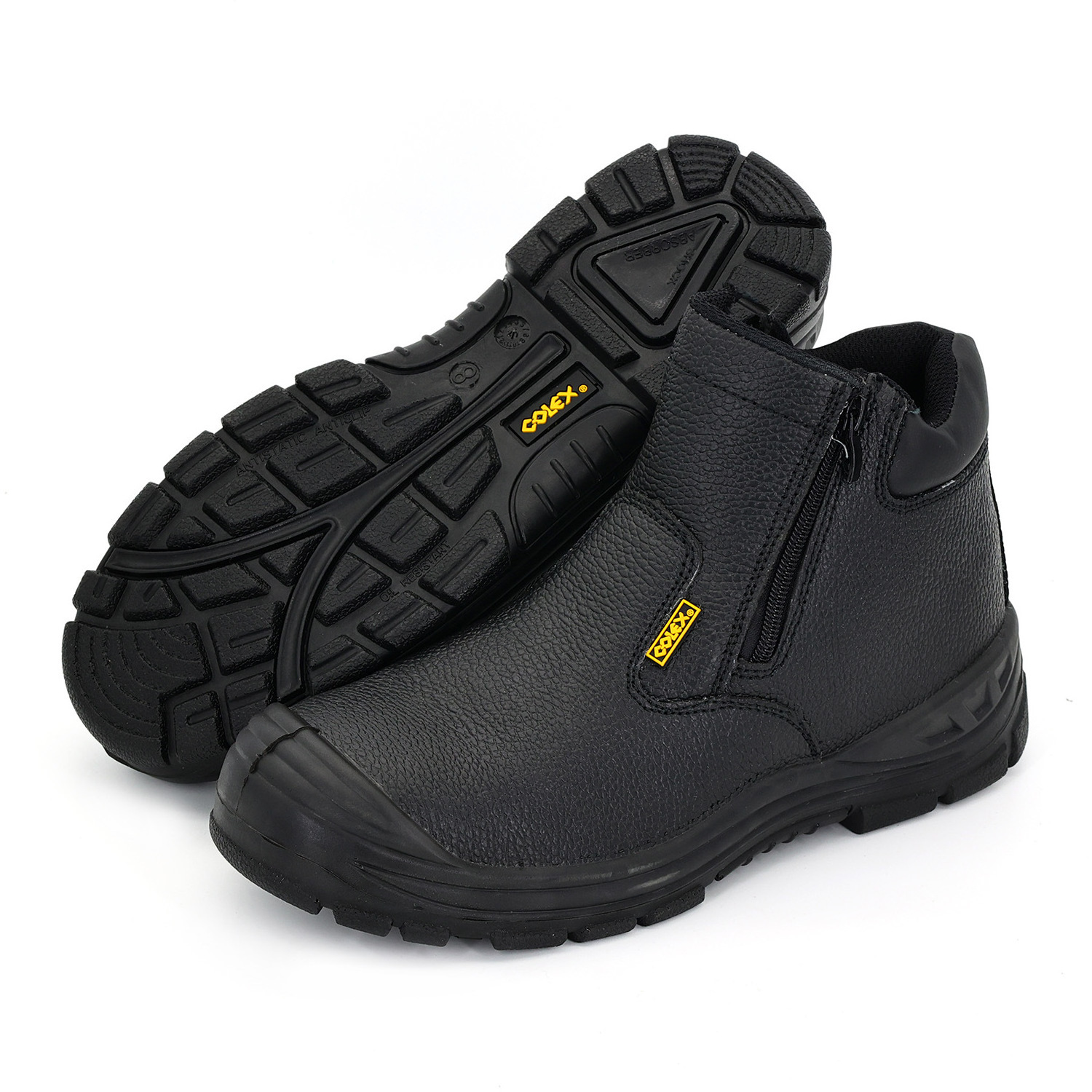 2022 Best Selling Middle-cut Newest Edition Safety Shoes Black Anti-Static Work Safety Boots