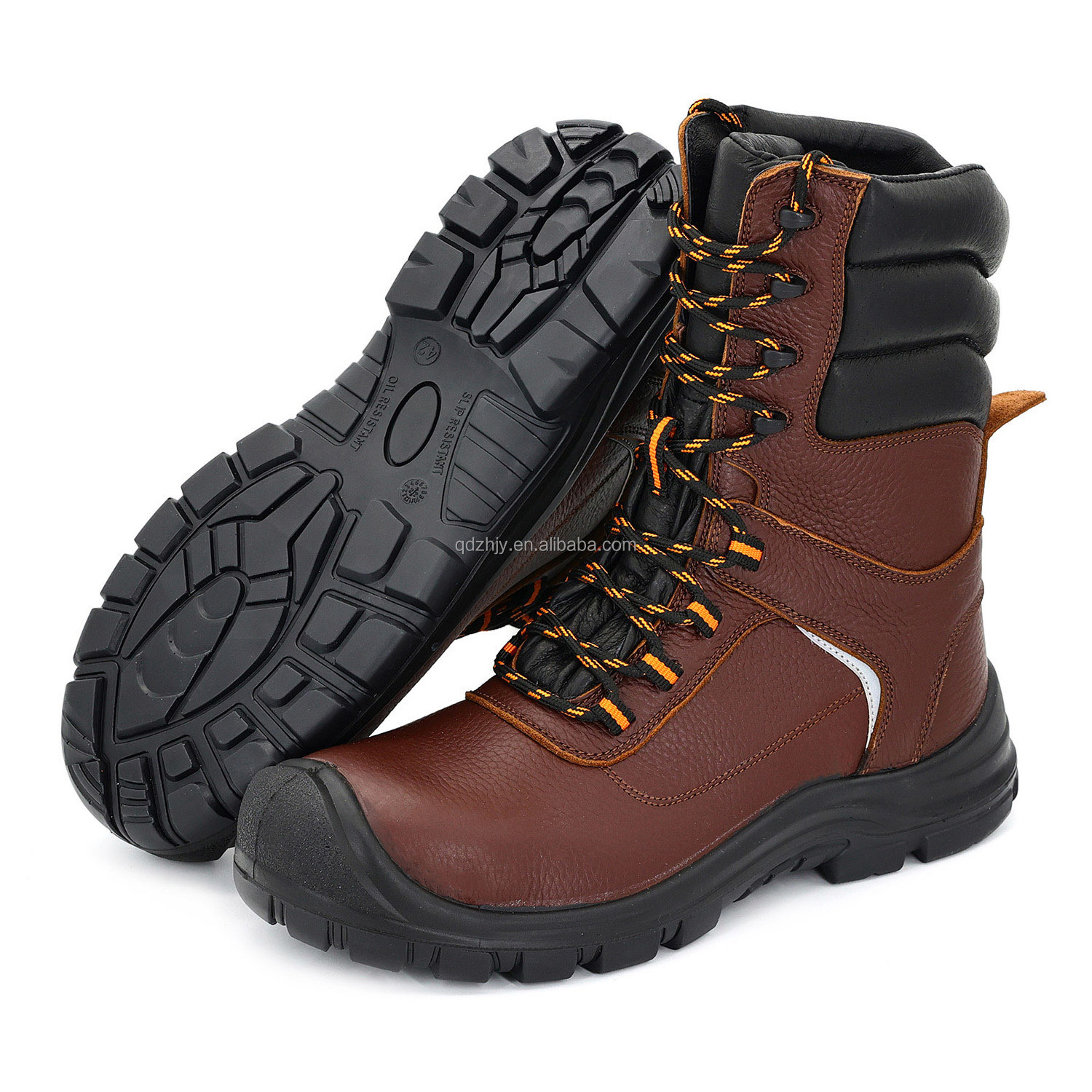 Fashion Excellent Anti-Abrasion Windproof Outdoor Work Safety Combat Boots with Steel Toe and Steel Plate