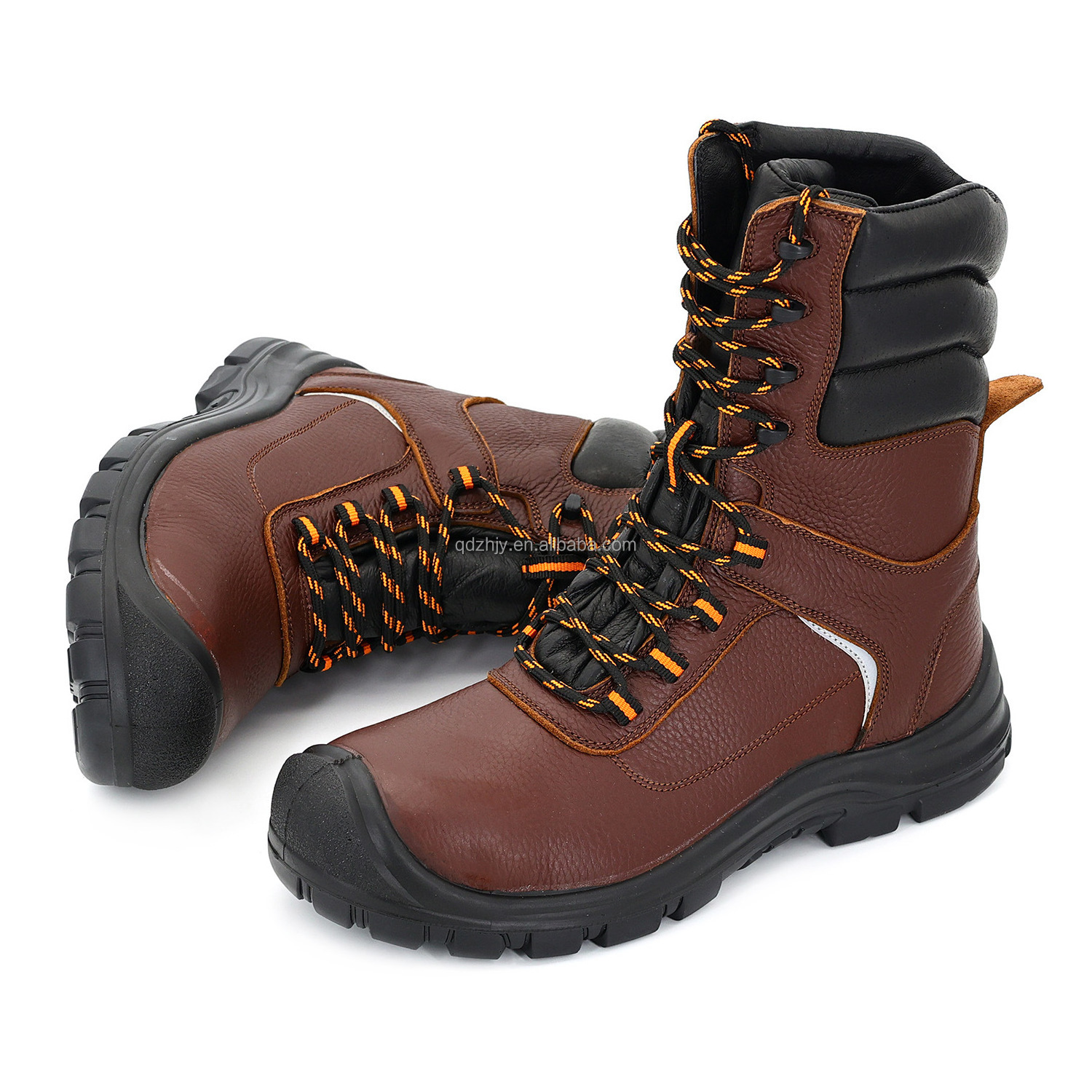 Fashion Excellent Anti-Abrasion Windproof Outdoor Work Safety Combat Boots with Steel Toe and Steel Plate