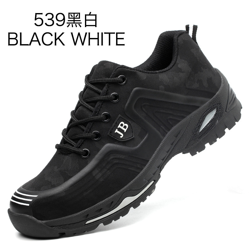 Anti smash and Anti stab light and comfortable rubber sole five color selectable protective steel toe safety shoes