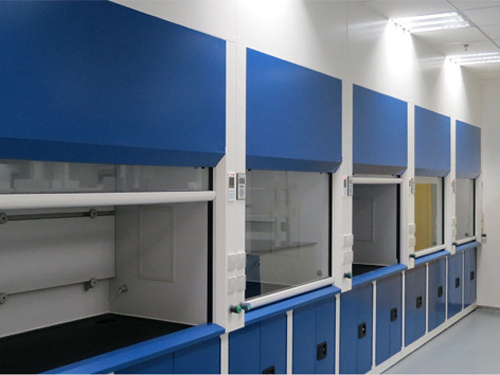 China Stainless Steel lab Fume Hood  with Exhaust Duct UV Lamp Cupboard