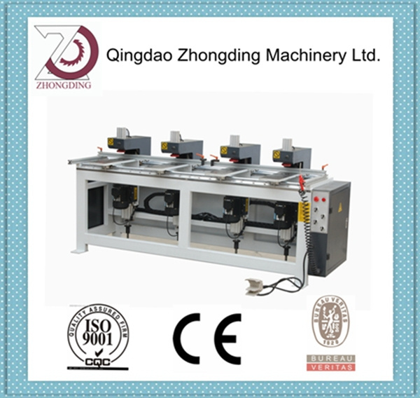 Woodworking hinge boring machine for wood door making double heads hinge boring machine