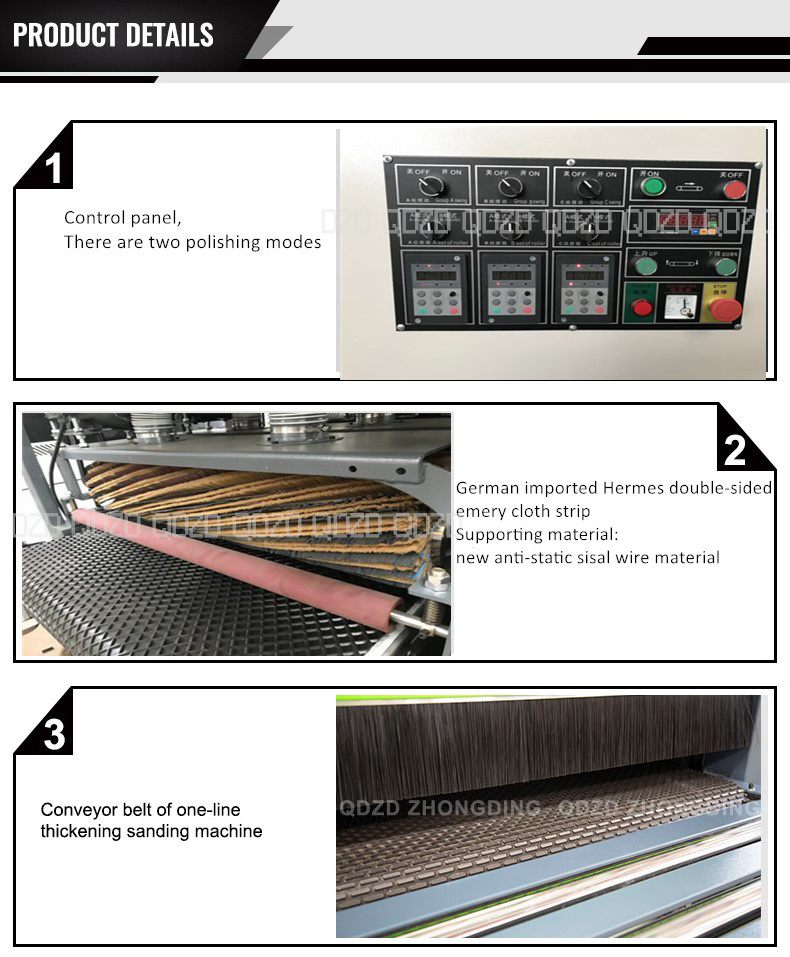 China Made Automatic Wood Polishing Machine for Wooden Door Process