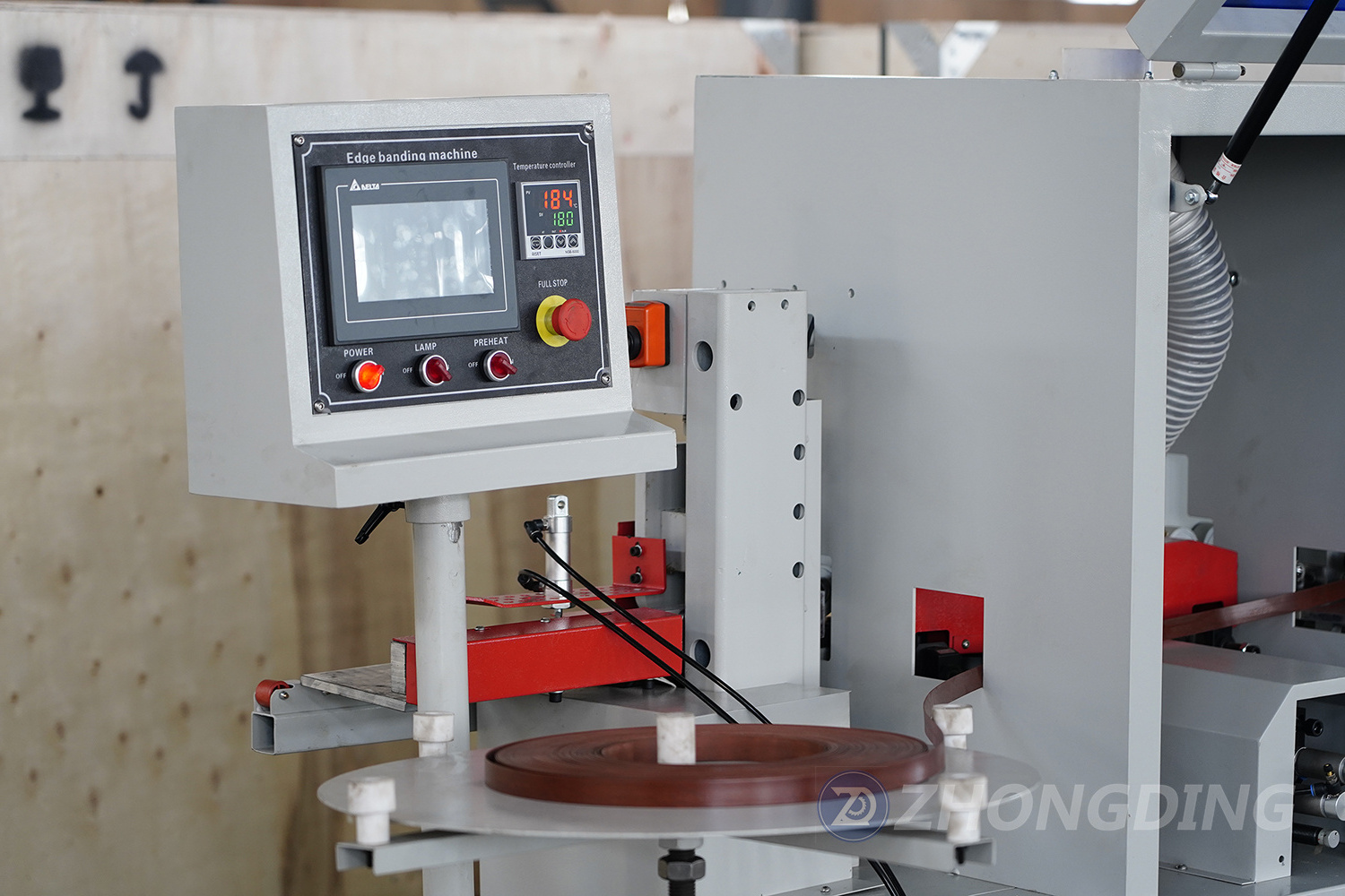 kdt nanxing woodworking rubber wood edge banding machine with corner rounding